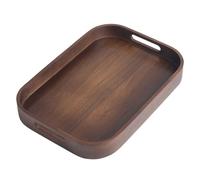 NONDK Bandeja de Té para el Hogar, Bandeja Pequeña para de Té, Bandeja para Juego de Té, de Almacenamiento, de Té de Bambú Macizo S
