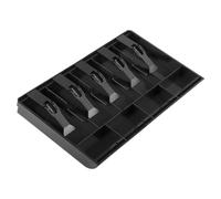 NONDK Bandeja para Efectivo Bandeja de InsercióN para CajóN de Caja Registradora, 5 Compartimentos para Billetes y 4 Monedas, Estuche Duradero de Almacenamiento de Dinero ABS