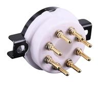 NONDK Base de Válvula Cerámica de 8 Pines para Tubos Octales 6550 6SN7 KT88 EL34 6CA7 6L6 6V6 6SL7, Amplificador de Tubos Electrónicos HiFi DIY.