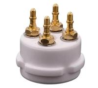 NONDK Base de Zócalo de Tubo de Vacío de para 2A3 300B 40 45 50 5Z3 811 101D, Pines de Latón Chapados en de 24K, Pines para Amplificador de Tubo HiFi Vintage, DIY B.