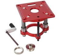 NONDK Base Elevadora de Precisión para Fresadora de Carpintería, Inserto de Placa de Inserción, Herramientas de Bricolaje para Grabado, para Motores de 63,5 A 65 mm de Diámetro.