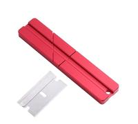 NONDK Bloque de Empalme para Cintas de Casete de Audio de 1/8" de Aleación de Aluminio, Juego de Reparación de Cintas de Casete, Color Rojo