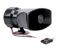 NONDK Bocina de Aire Inalámbrica Electrónica de Alarma para Coche con 7 Sonidos y 130 DB, Sirena de Policía/Bomberos, 12 V