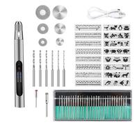 NONDK Bolígrafo de Grabado, Bolígrafo de Grabado Personalizado, Bolígrafo de Grabado para Todos los Materiales, Kit Bolígrafo de Grabado Inalámbrico, Juego de Herramientas de Grabado B