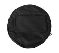 NONDK Bolsa Compacta para Caja de Tambor, Mochila con Correa para el Hombro, Bolsillos Exteriores, Accesorio para Instrumentos Musicales, Negro, 40x18cm