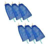 NONDK Bolsa de Cebo de Trampa de Cangrejo de 6 Uds con Casillero Trampa de Peces PortáTil Trampas de Cebo de para Cangrejo al Aire Libre Accesorios de Pesca de Red de Camarones