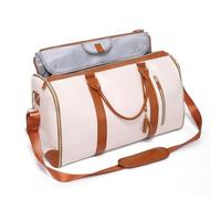 NONDK Bolsa de Ropa Plegable de Viaje Bolsa de Ropa Multifunción Bolsa de Viaje Bolsa de Ropa para Llevar en Bolsa de Ropa,Beige