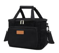NONDK Bolsa Isotérmica Impermeable de Gran Capacidad de Tela Oxford para Picnics Al Aire Libre y Bolsas de Hielo, Color Negro