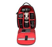 NONDK Bolsa para Cámara SLR Lente Digital Mochila para Fotografía Al Aire Libre Tela Impermeable Bolsa Multifunción de Gran Capacidad Rojo