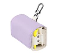 NONDK Bolsa para Pelotas de Golf Bolsa para Tees de Golf con Bloques de Color Portabolsas Hebilla MagnéTica para Colgar de Metal para 2 Pelotas de Golf PúRpura