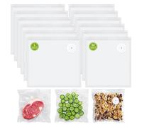 NONDK Bolsas de Sellado Al Vacío 15 PCS 8.3"X 8.7" y 15 PCS 10.2"X 11" con Válvula de Aire para Almacenamiento de Alimentos