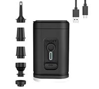 NONDK Bomba de Aire Eléctrica con Luces Compresor de Aire Inalámbrico Infladoras/Desinfladoras con Carga USB para Acampar Al Aire Libre -A