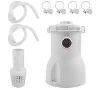 NONDK Bomba de Filtro para Piscina Inflable, Bomba de Agua Eléctrica para Piscina, Bomba de Filtro de Circulación para Limpiafondos con Enchufe Europeo. EU Plug