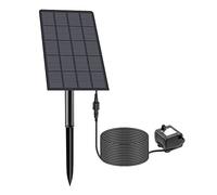 NONDK Bomba de Fuente de EnergíA Solar 180L/H Bomba de Agua para BañO de PáJaros JardíN Piscina de Patio Trasero Bomba de Fuente de Agua con EnergíA Solar