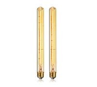 NONDK Bombilla Tubular Larga Regulable E27 40W Bombilla Retro 220V Lámpara de Araña Industrial para Bar de Casa 2 Piezas