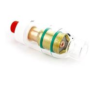 NONDK Boquilla de Copa de Vidrio para Lente de Gas TIG para Soldadura TIG Apta para Antorcha WP26 17 18 de 2,4 mm