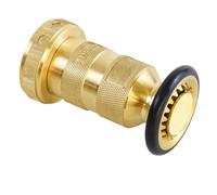 NONDK Boquilla para Manguera Incendios,Boquilla Manguera Incendios NPSH/NPT 1-1/2pulgadas,100 Psi,75 Gpm,Equipo Incendios Latón, Boquilla para Rociar Niebla A Chorro