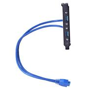 NONDK Cabezal de Cable de 20 Pines una USB 3.0 de Doble Puerto, Extienda Su Puerto USB 3.0 en la Placa Base Al Bisel de la Caja de la Computadora