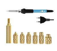 NONDK Cabezal de Punta para Soldador con Fijación por, Tuerca de Inserción Termofusible M2-M6, Kit de Inserción de Rosca de Latón para Enchufe Europeo de Plástico.