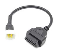 NONDK Cable Adaptador de 6 Pines a OBD de 16 Pines, Conector de DeteccióN de Fallas de Motocicleta para
