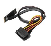 NONDK Cable Adaptador M2TO8639 M.2 M-Key A U.2 SFF-8639 con Conector Hembra de 15 Pines