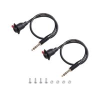 NONDK Cable D-Type de 6.35MM Hembra A 6.35MM Macho, Cable Estéreo de Doble Canal, Cable de Placa de Pared.