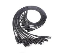 NONDK Cable de 10 Piezas de 1 M de Longitud y 3 Pines para Luces de Escenario de DJ, Micrófono, Altavoz, Conexión de Micrófono, Utilizado para Cabezales Móviles LED PAR.