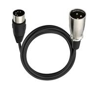 NONDK Cable de Audio DIN de 5 Pines A XLR de 3 Pines para Conectar Instrumentos Musicales o Cables con Midi o XLR DIN 5P Macho A XLR Macho