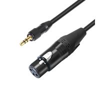 NONDK Cable de Audio XLR A 3,5 mm Cable de Audio Analógico Balanceado para Micrófono con Bloqueo para Amplificador de Altavoz de Teléfono de Computadora 300 cm