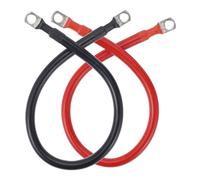 NONDK Cable de Conexión de Batería para Inversor de Potencia 2AWG, Terminal SC35-10, Accesorios Solares, 50CM.