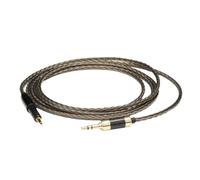 NONDK Cable de Entrada de Audio HiFi 7N OCC Mini TRS Jack de 3,5 mm Macho A Estéreo Aux Macho de 3,5 mm para Altavoces, Auriculares y PC, 2 M