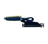 NONDK Cable de ExtensióN de Tarjeta GráFica de Servidor PCIE 4.0 X16 GPU Paquete de Cables de Tejida Cable de ExtensióN GEN4 de Salida Derecha, 30 Cm