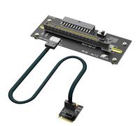 NONDK Cable de Extensión M.2 M-Key 2230 A PCI-e 4.0 X16 Oculink SFF-8611 Cable de Extensión M-Key 2230 A PCI-e 4.0 X16 SFF-8612/8611
