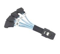 NONDK Cable de Transferencia de Datos de Alta Velocidad Mini SAS SFF-8087 A 4X SATA Macho 3.0 SSD, 1 A 4, Cables de Computadora de 0, Cables de Hardware