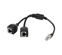 NONDK Cable Divisor Ethernet RJ45, 1 Macho a 2 Hembra Cable Conector Ethernet Adecuado para LAN Cat5, Cat6 Adaptador de Enchufe Ethernet