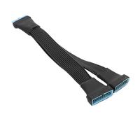 NONDK Cable Divisor USB 3.0 Hembra A Macho de 19/20 Pines, 2 Puertos, para Accesorios de Placa Base. Cable Adaptador de Extensión Interno.