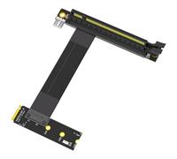NONDK Cable Elevador M.2 NVME A PCIE X16 Adaptador Cable de Extensión de Gráficos 90 Grados PCI Express 3.0 16X A M Key Cable Elevador B