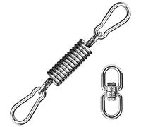 NONDK Cadena de Montaje Giratorio de Acero Inoxidable con Mosquetones y Resorte, Capacidad de 1000 Libras para Bolsa Pesada, Columpio de Gimnasio, Hamaca