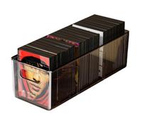 NONDK Caja de Almacenamiento para CD, Organizador de Discos de Escritorio, Caja de Almacenamiento para Colección de Cintas, Caja Compartimentada, Estante para Exhibir Álbumes de