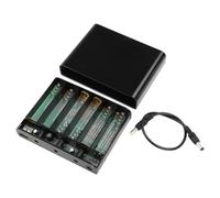 NONDK Caja de Batería Externa con Salida de 5 V, 9 V y 12 V para Almacenamiento de Energía de Celular, Tableta, Módem, Batería 18650, de Alimentación Ininterrumpida ().