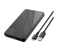 NONDK Caja de Disco Duro Externo SATA de 2.5 Pulgadas, USB 3.0 A Caja de Disco Duro SATA, Almacenamiento Externo SSD, Caja HDD.