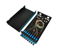 NONDK Caja de Empalme de Fibra Óptica de 8 Puertos con Panel Adaptador SC para Terminación de Fibra Montada en la Pared
