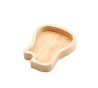 NONDK Caja de Púas de Madera para Guitarra, Contenedor de Púas de Almacenamiento con Forma de Guitarra para Púas Estándar de Guitarra