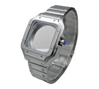 NONDK Caja de Reloj Cuadrada NH35 de 38 Mm, Acero Inoxidable, Accesorios de Reloj, Piezas de Modificación para Movimientos NH35, 4R35, NH36 y 4R36.