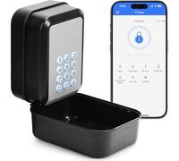 NONDK Caja de Seguridad Electrónica con Llave Inteligente y Bluetooth, Control por Aplicación y Código PIN, para Oficinas de Agentes Inmobiliarios de