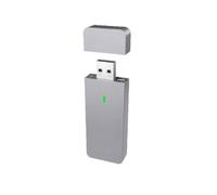 NONDK Caja Externa para SSD M.2 NVMe con Puerto USB-A 10Gbps USB3.2 Gen2, Caja Externa para SSD USB-A 10Gbps USB3.2 Gen2 para SSD NVMe M2 2230 2242, Color Gris Plateado.
