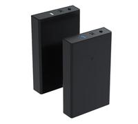 NONDK Caja para Disco Duro Externo SATA de 3,5 Pulgadas con USB 3.0, Lector de Disco Duro, Adaptador de Alta Velocidad para PC, Enchufe de la UE.