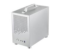 NONDK Caja para PC Micro-ITX SKTC A17 SGCC Caja para Computadora Compatible con Micro-ITX Mini PC Plata