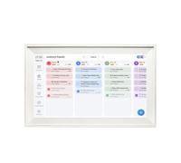 NONDK Calendario Familiar Digital Hindetel de 15,6 Pulgadas con WiFi y Pantalla Táctil para una Sincronización de Horarios. Enchufe Europeo. EU Plug