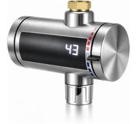 NONDK Calentador de Agua Eléctrico Instantáneo Universal - Grifo Exterior Compacto de Agua Caliente Instantánea para Jardín, Garaje, Enchufe Europeo